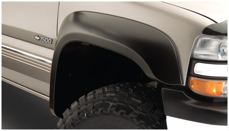 Bushwacker Extend-A-Fender Front / Rear Fender Flare - 1.75 in Wide - Black - GM Fullsize Truck 2007-14