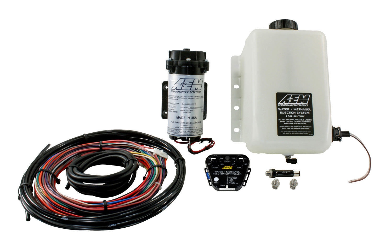 AEM Water Injection Kit V3 - Naturally Aspirated - 1 Gallon Reservoir - Universal Gas