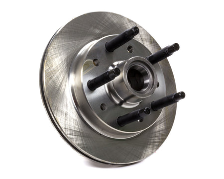 AFCO Hybrid Hub Brake Rotor - Straight Vane - 10.13 in OD - 0.813 in Thick - 5 x 5.000 in Bolt Pattern - Long Stud