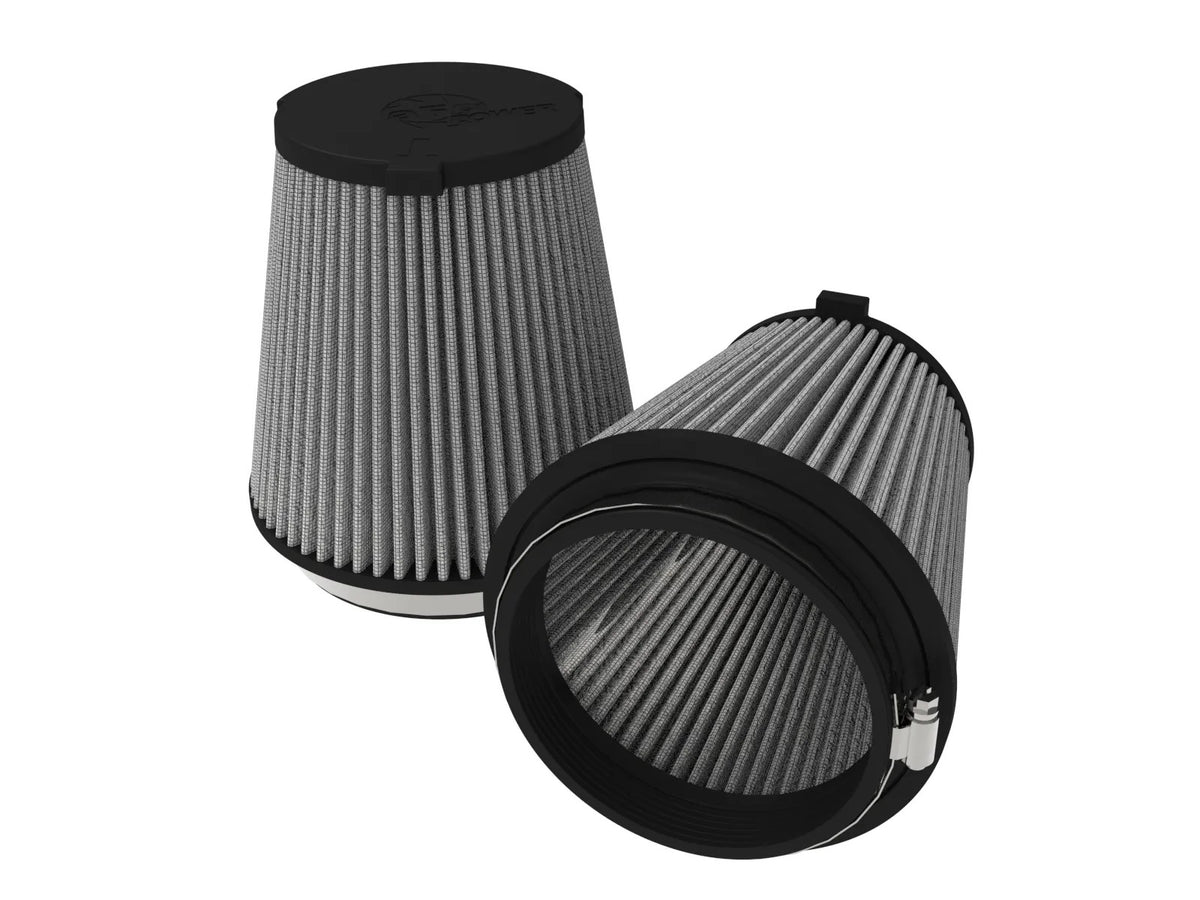 AFE Power Magnum FLOW Pro DRY S Air Filter Element - White - Ford Coyote - Ford Mustang 2024