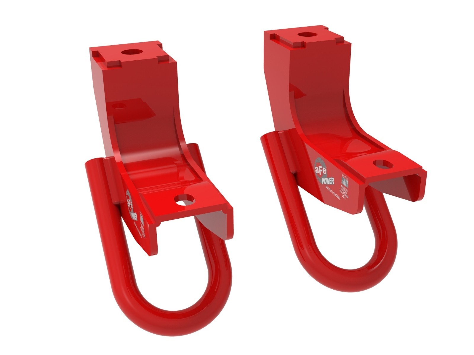 AFE Power Front Bolt-On Tow Hook - Red - Toyota Fullsize Truck 2022-23 (Pair)