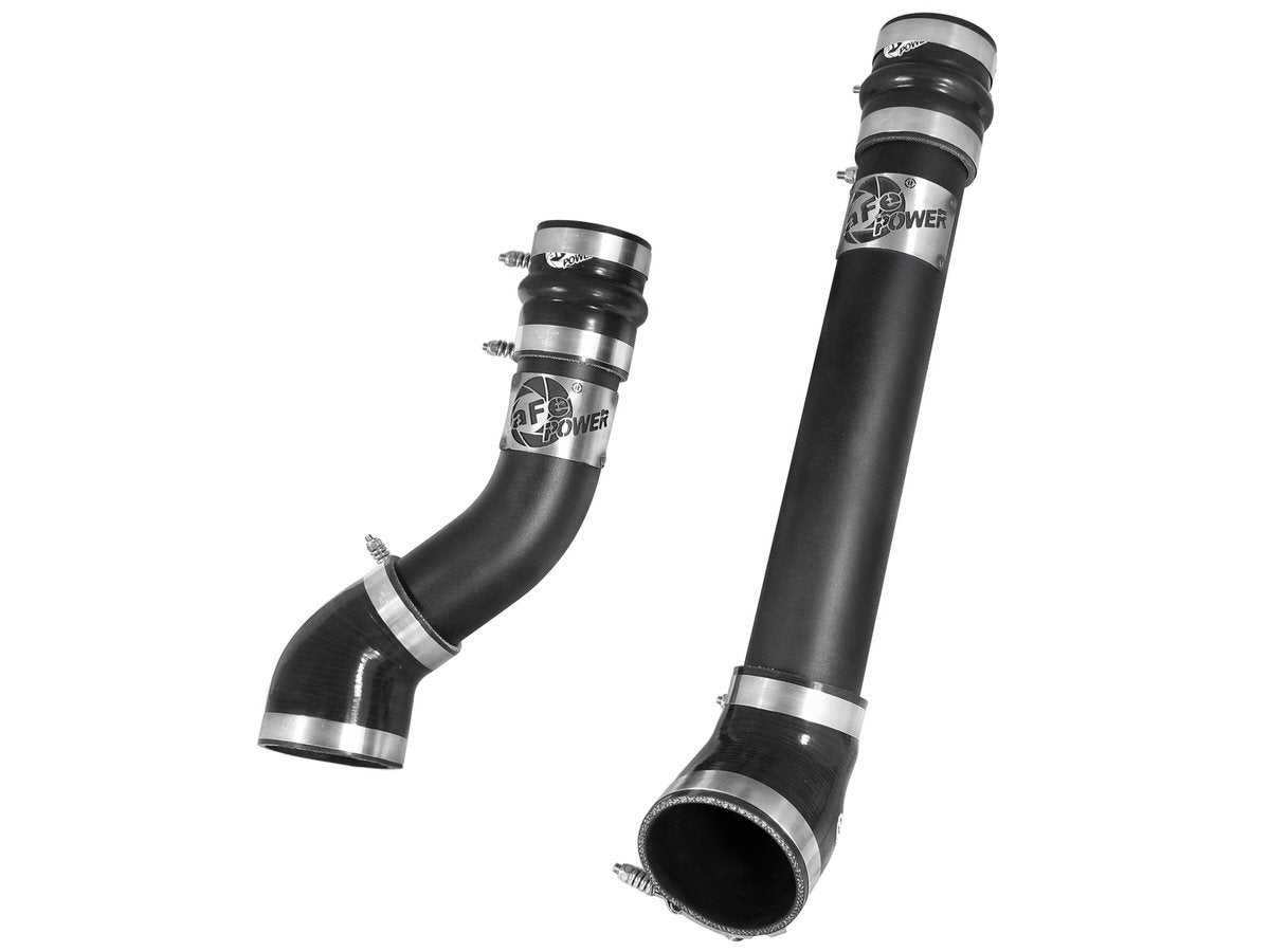 aFe Power BladeRunner Aluminum Intercooler Pipe - Black - Turbocharger to Intercooler - Dodge Cummins 1994-2002
