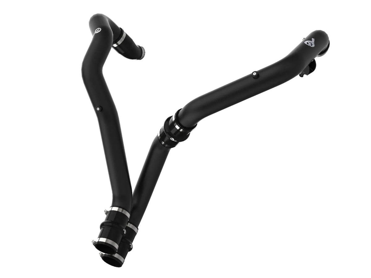 aFe Power BladeRunner Aluminum Intercooler Pipe - Black - Turbocharger to Intercooler - Ford EcoBoost V6 - Ford Fullsize Truck 2017-20