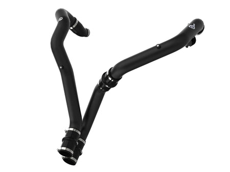 aFe Power BladeRunner Aluminum Intercooler Pipe - Black - Turbocharger to Intercooler - Ford EcoBoost V6 - Ford Fullsize Truck 2017-20