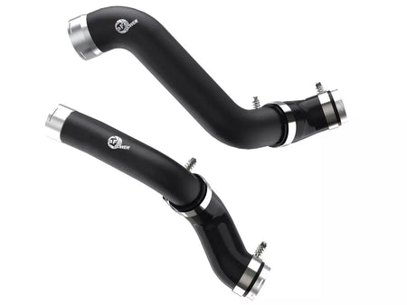 aFe Power BladeRunner Aluminum Intercooler Pipe - Black - Turbocharger to Intercooler - GM TurboMax - GM Fullsize Truck 2019-25
