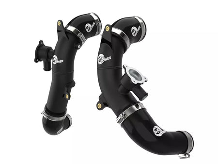 aFe Power BladeRunner Aluminum Intercooler Pipe - Black - Turbocharger to Intercooler - Toyota V6 - Toyota Fullsize Truck 2022-25