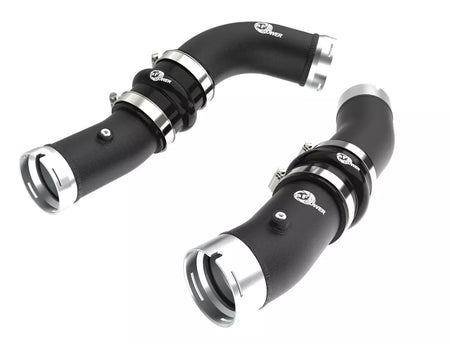 aFe Power BladeRunner Aluminum Intercooler Pipe - Black - Turbocharger to Intercooler - Toyota 4-Cylinder - Toyota Midsize Truck 2022-25
