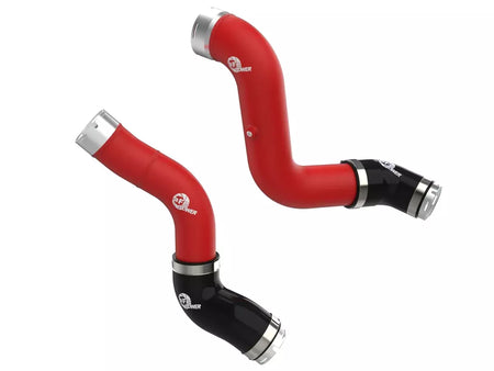 aFe Power BladeRunner Aluminum Intercooler Pipe - Red - Turbocharger to Intercooler - GM TurboMax - GM Midsize Truck 2023-25