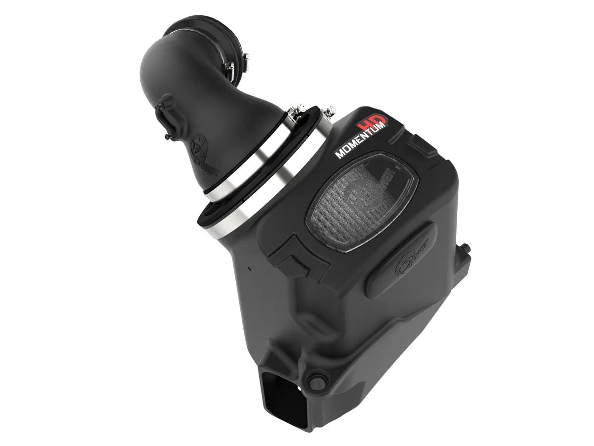 aFe Power Momentum HD Air Induction System - Black - Duramax I6 - GM Fullsize SUV / Truck 2020-25 50-70121D