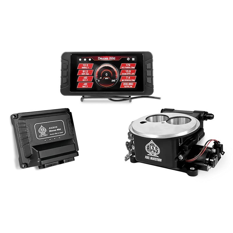 ACES Fuel Injection Deuces Wild 2-Barrel EFI Fuel Injection - Black Ceramic Coating