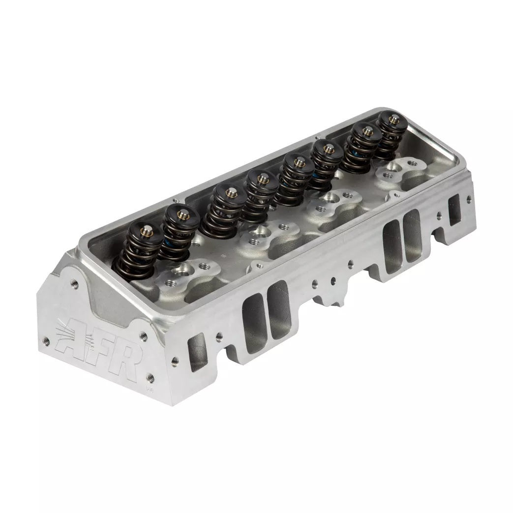 AFR SBC Enforcer Aluminum Cylinder Head - 2.050 / 1.600 in Valves - 198 cc Intake - 69 cc Chamber - 1.580 in Springs - Angled Plug - Small Block Chevy