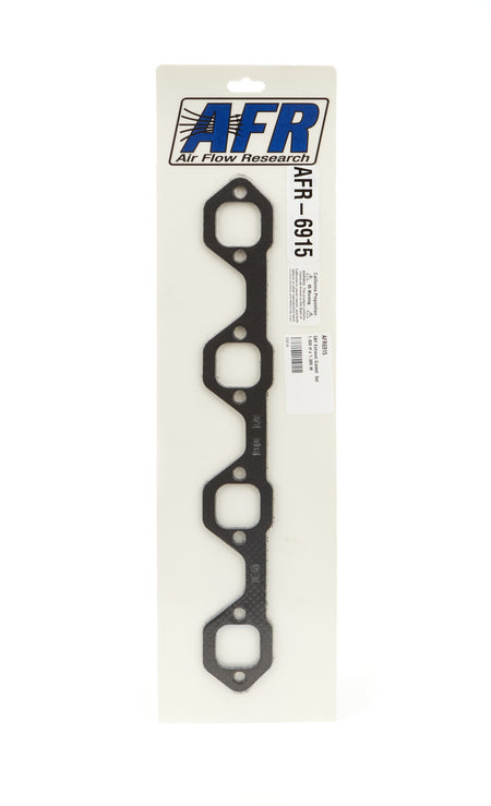 AFR Header Gasket - 1.4 x 1.38 in Rectangle Port - Steel Core Laminate - Small Block Ford (Pair)