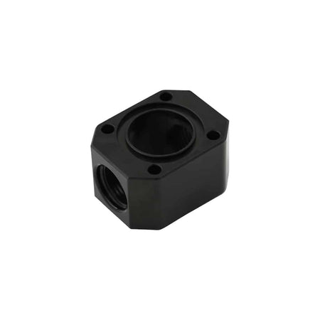 Aeromotive Fuel Distribution Block - Two 8 AN Female Ports - Black - Aeromotive 12 gpm Modular Dual Pumps
