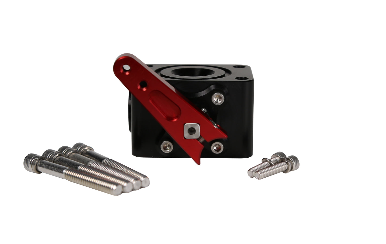 Aeromotive Manual Shut Off Valve - 4-Bolt Flange Inlet / 8 AN Female O-Ring Return - Black