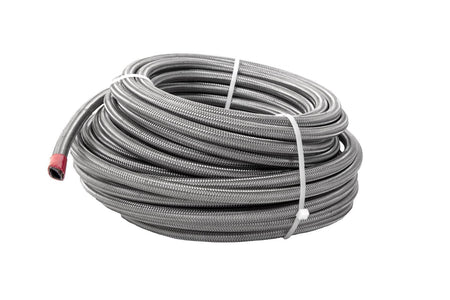 Aeromotive Braided Stainless / PTFE Hose - 6 AN - 20 ft - Natural