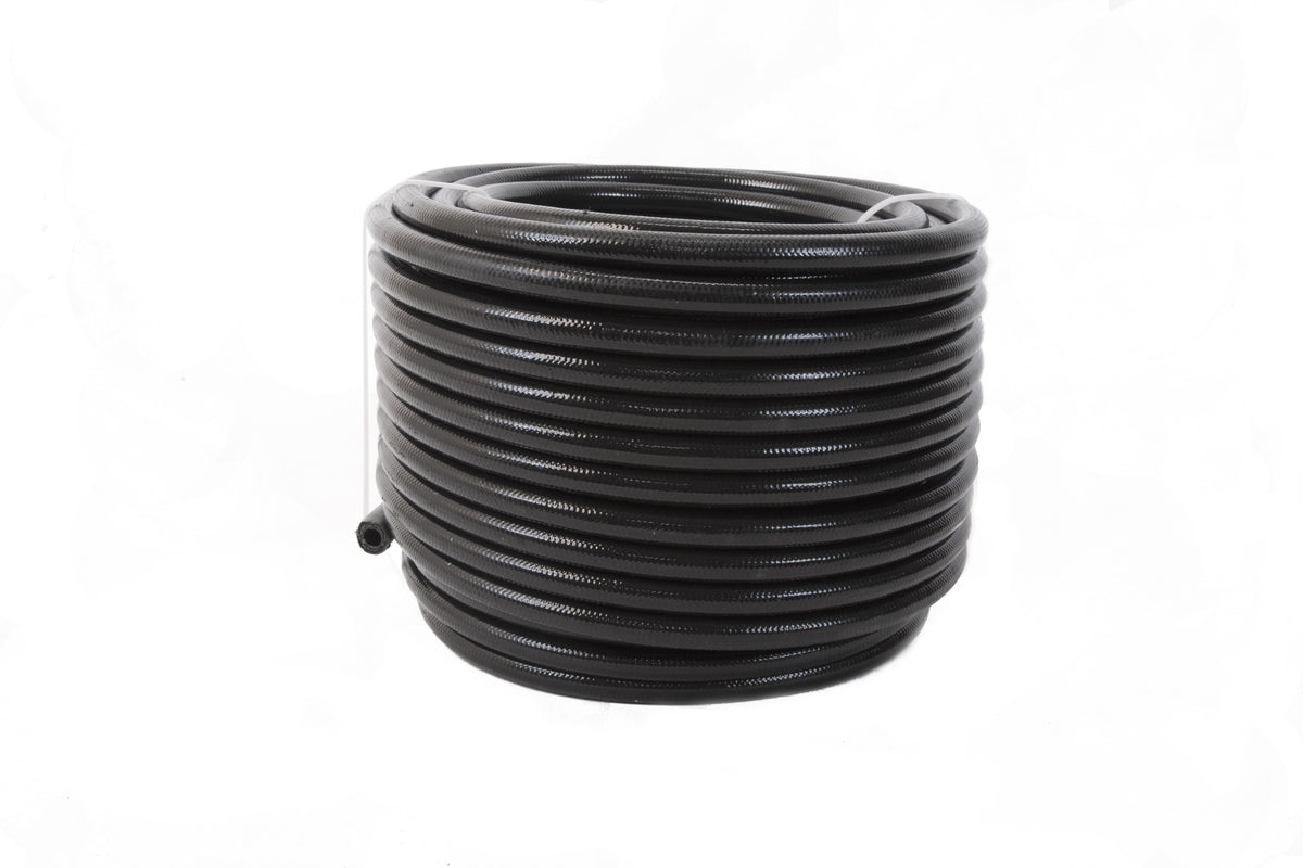 Aeromotive Braided Stainless / PTFE Hose - 12 AN - 16 ft - Black