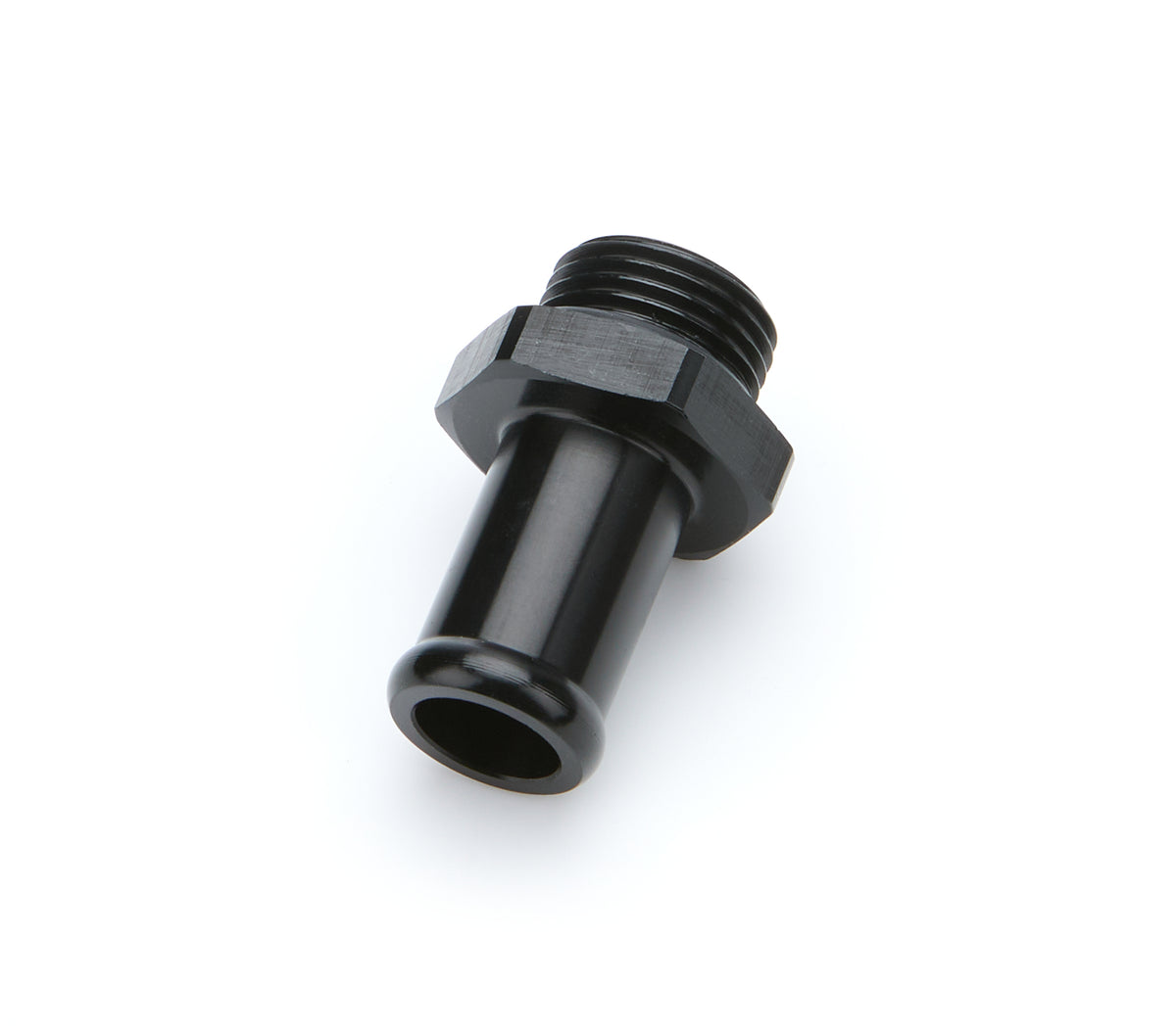 Aeromotive 8 AN Male O-Ring to 5/8 in Hose Barb Straight Adapter Fitting - Black