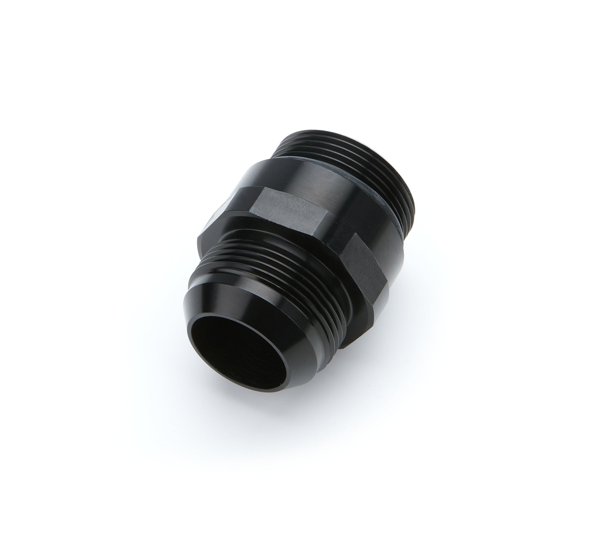 Aeromotive 20 AN Male to 20 AN Male O-Ring Straight Adapter Fitting - Black