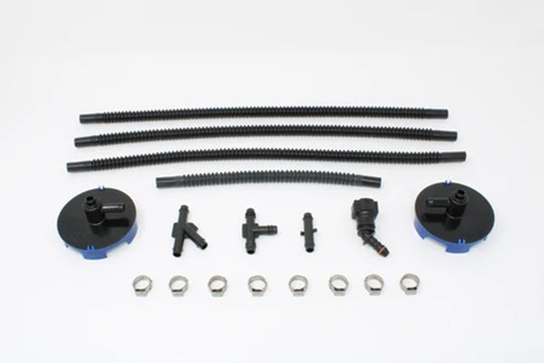 Aeromotive Corner Fuel Pickup - 5/16 in Outlet - Black / Blue