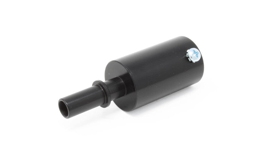 Aeromotive Legacy VaporWorx Straight O-Ring - 3/8 in Hose Barb to 12 mm Female Suction Transfer Disconnect Fuel Line Adapter - Black