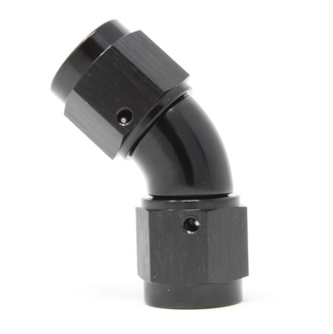 Aeromotive Legacy VaporWorx 45 Degree 8 AN Female to 8 AN Female Swivel Fitting - Black