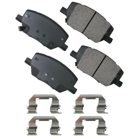 Akebono Brakes ProAct Ultra-Premium Front Brake Pads - Fiat 500 2016-19 / Jeep Compass / Renegade 2017-19