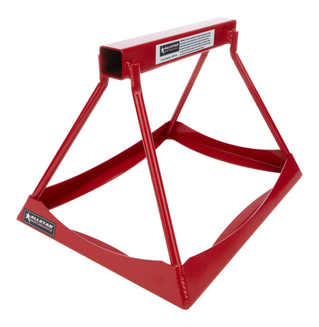Allstar Performance Stackable Steel Jack Stand - 11 in Tall - 12 x 15 in Rectangle Base - Red (Pair)
