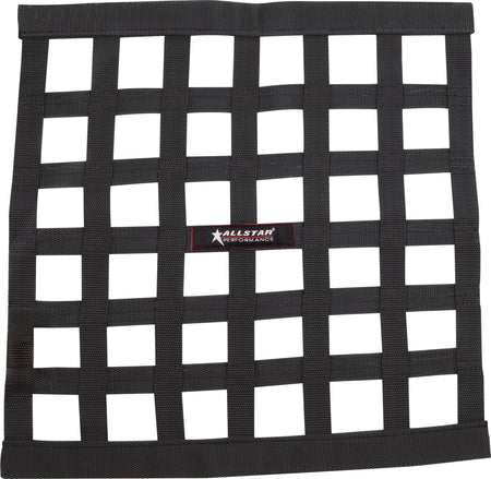 Allstar Performance 18 x 18 in Window Net - Square - 1 in Webbing - Black