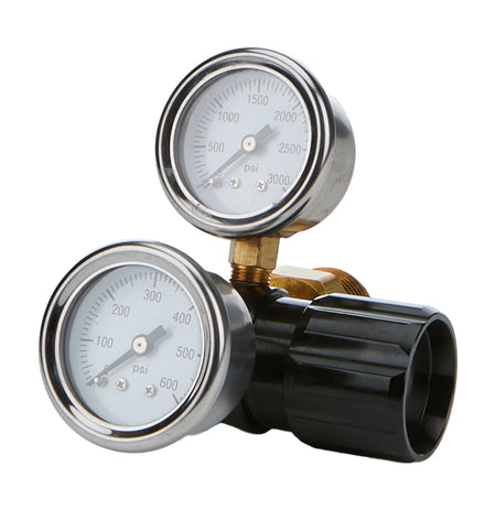 Allstar Performance High Pressure Nitrogen Regulator - 0-600 psi Adjustable - 1/8 in NPT Outlet - Brass