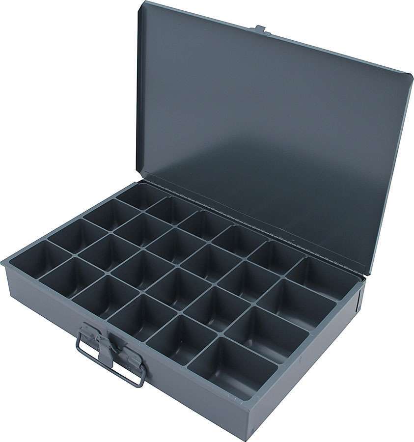 Allstar Performance Metal Storage Case - 24 Compartment - 9.5" x 13.5" x 2"