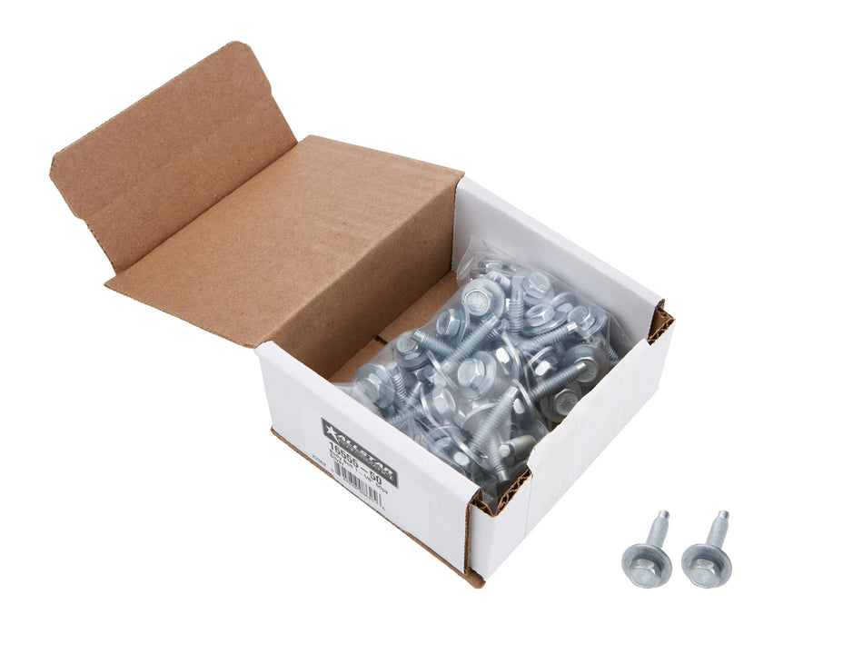 Allstar Performance Body Bolt Kit - 1/4-20" - 1-1/8" Long - Hex Head - Zinc Oxide (Set of 50)