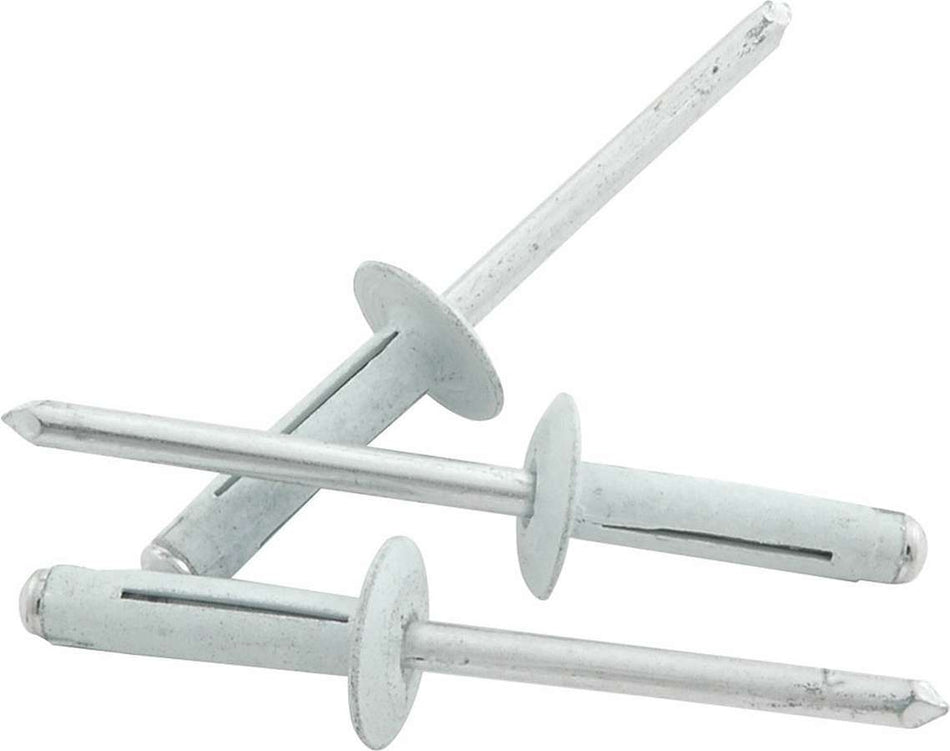 Allstar Performance 3/16" White Flange Style Rivets - 1/8" to 3/8" Grip Range - (250 Pack)