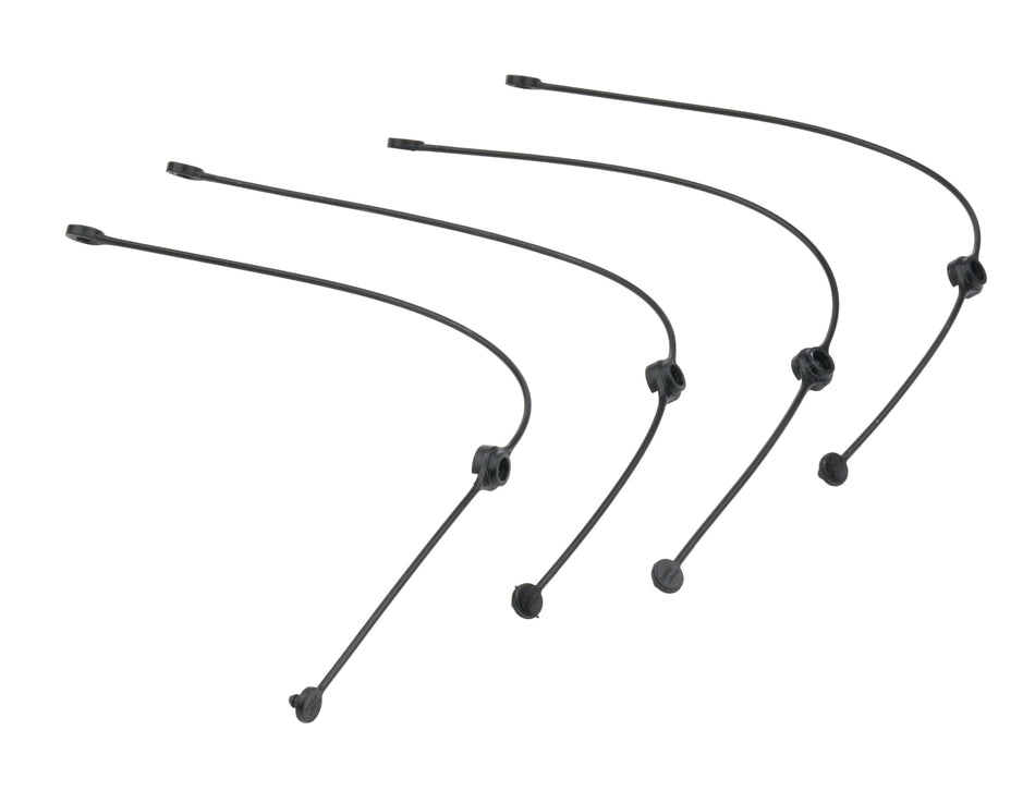 Allstar Performance Hood Pin Nylon Lanyards - 10" - (4 Pack)