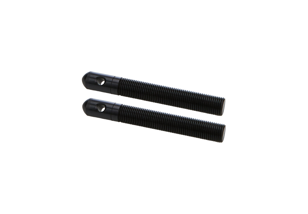 Allstar Performance Aluminum Hood Pin - 0.5 in OD x 4 in Long - Black (Pair)