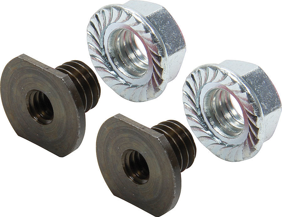 Allstar Performance Threaded Nut Insert - 1/4-20 in ID - 3/8 in OD - Black Oxide - Set of 10