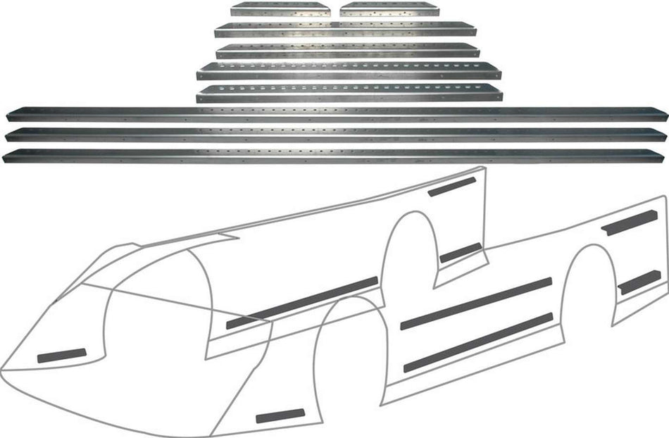 Allstar Performance Aluminum Body Brace Kit