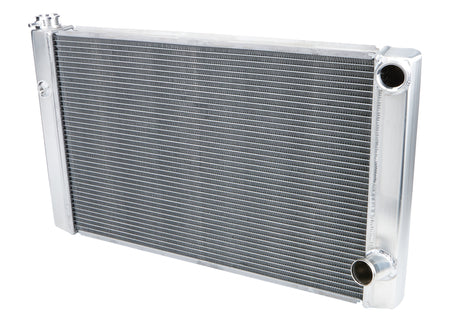Allstar Performance Aluminum Dual Pass Radiator - 31 in W x 19 in H x 2.25 in D - Right Side Inlet - Right Side Outlet