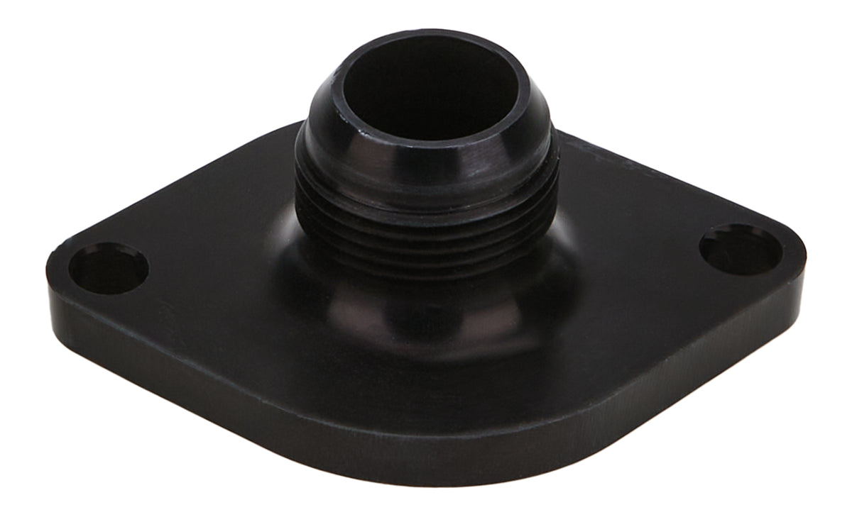 Allstar Performance Straight Water Neck - 16 AN Male Inlet - O-Ring - Black - Chevy V8
