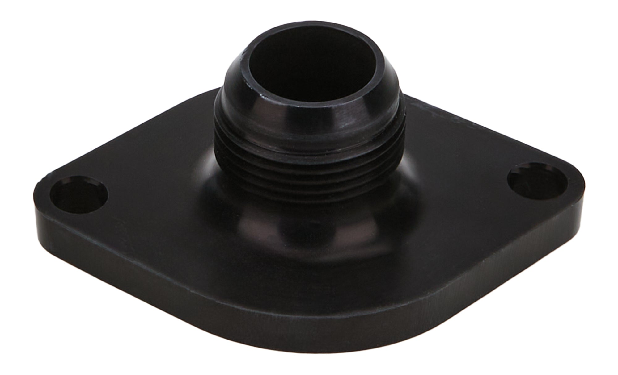 Allstar Performance Straight Water Neck - 16 AN Male Inlet - O-Ring - Black - Chevy V8