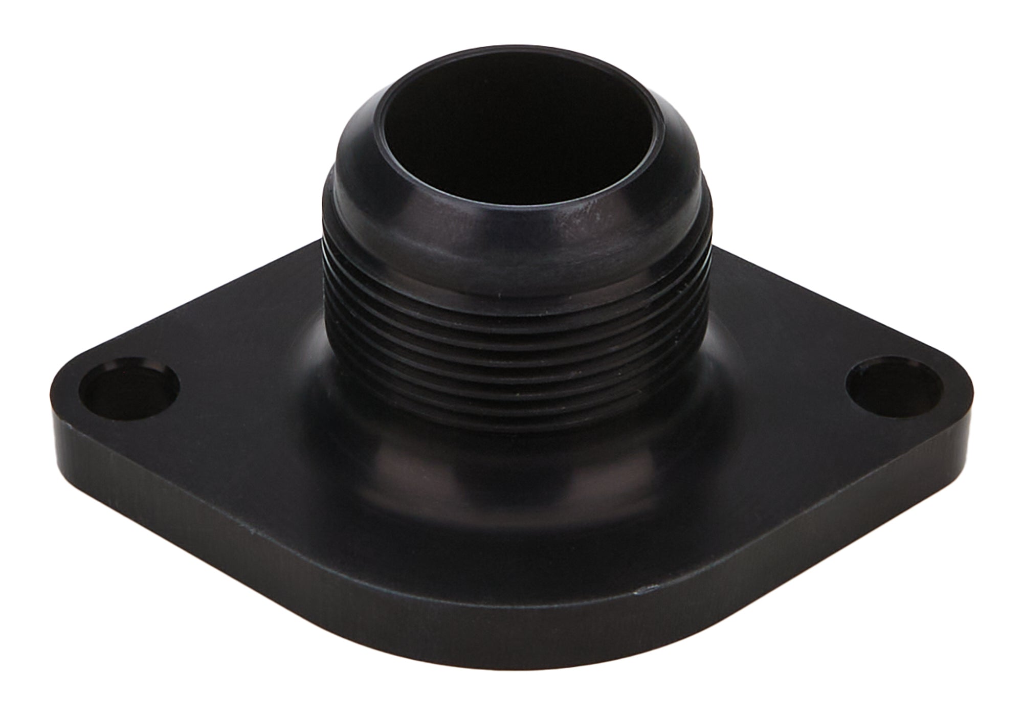 Allstar Performance Straight Water Neck - 20 AN Male Inlet - O-Ring - Black - Chevy V8