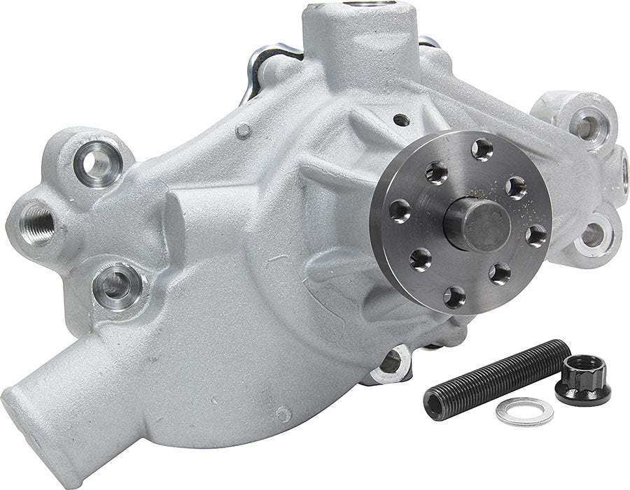 Allstar Performance SBC Corvette Style Water Pump 1971-82 - 3/4" Shaft w/ Bypass Ports And Cam Stop Hardware