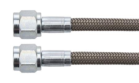 Allstar Performance Braided Stainless AN Hose - PTFE Lined - 36 in - 4 AN Straight Female to 4 AN Straight Female (Set of 25)