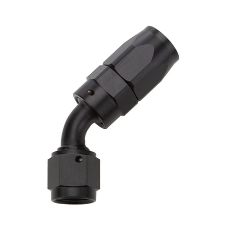 Allstar Performance Reusable Hose End - Black - 45 Deg Elbow -8 AN