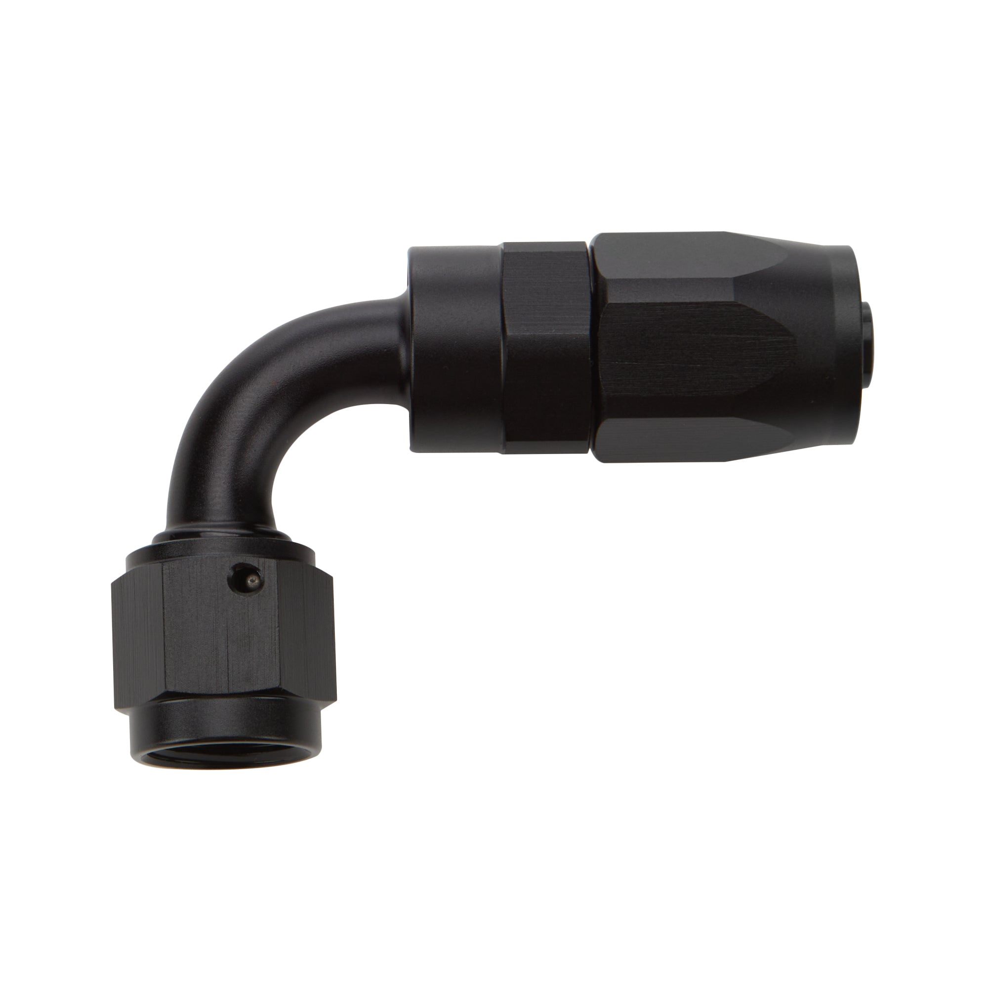 Allstar Performance Reusable Hose End - Black - 90 Deg Elbow -10 AN