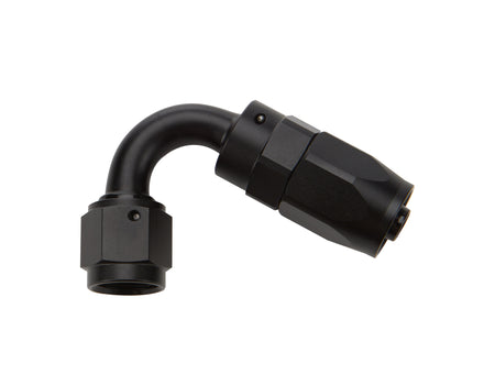 Allstar Performance Reusable Hose End - Black - 120 Deg Elbow -6 AN
