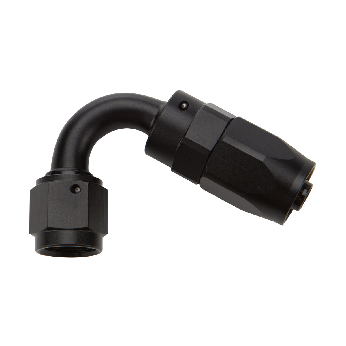 Allstar Performance Reusable Hose End - Black - 120 Deg Elbow -12 AN