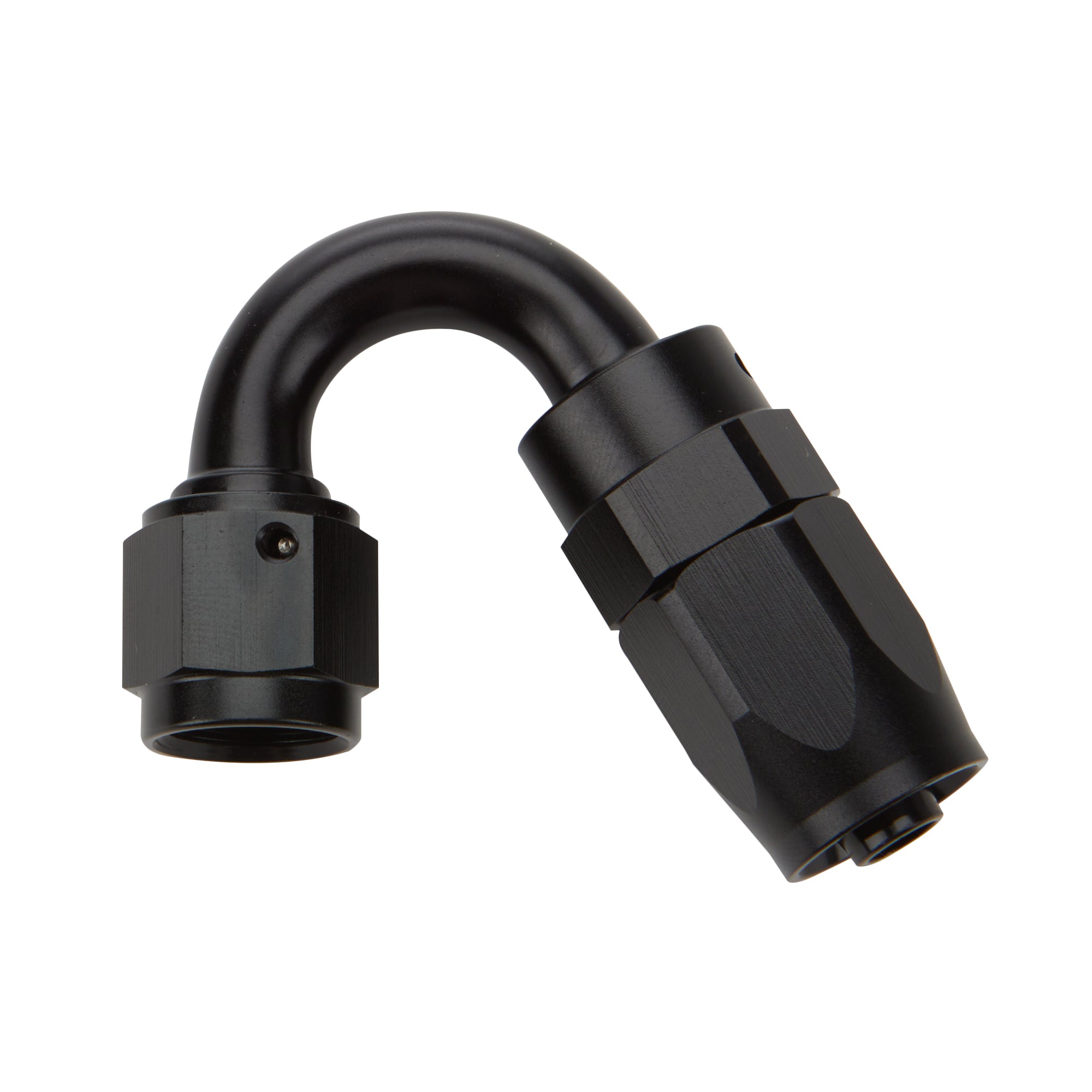 Allstar Performance Reusable Hose End - Black - 150 Deg Elbow -10 AN