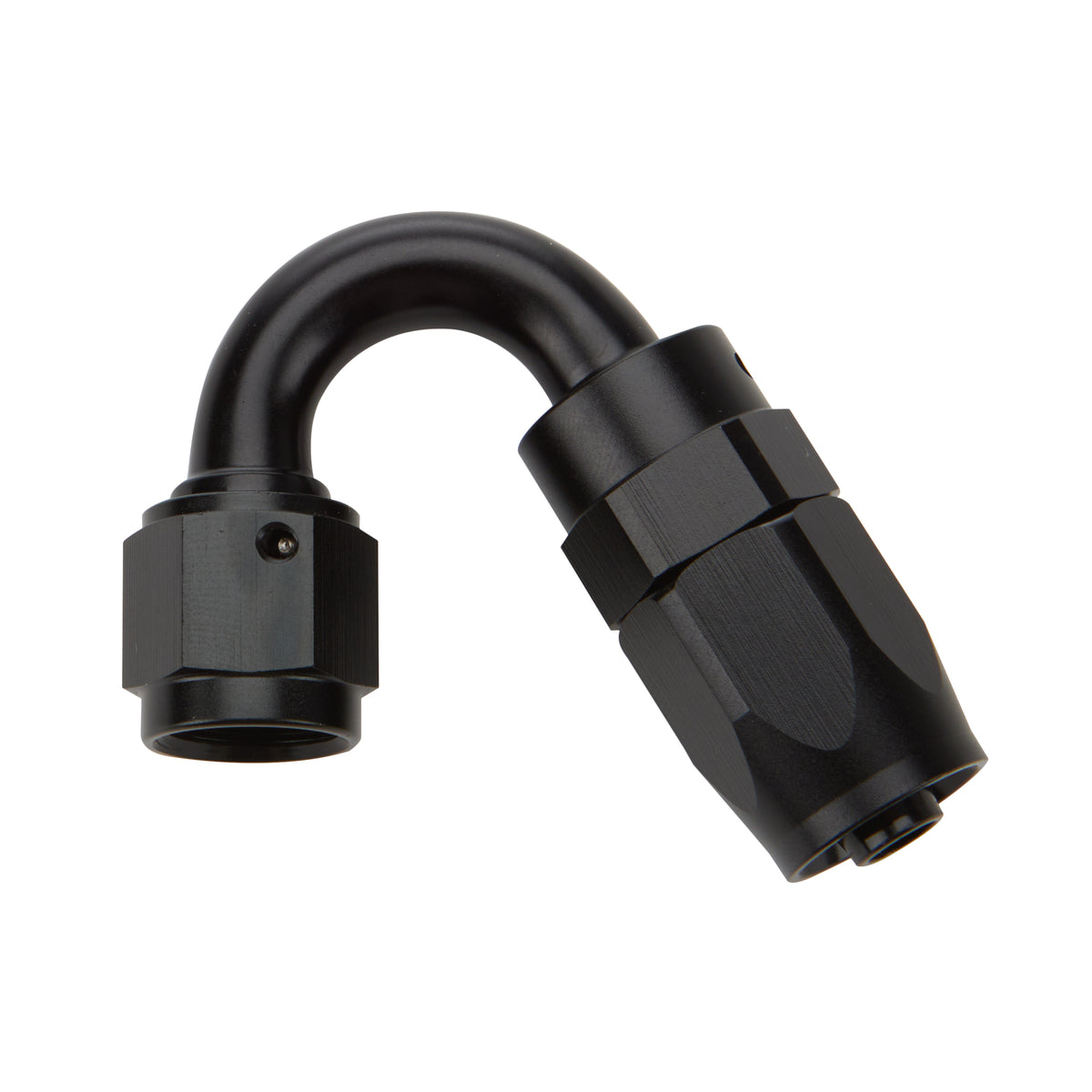 Allstar Performance Reusable Hose End - Black - 150 Deg Elbow -12 AN