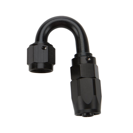 Allstar Performance Reusable Hose End - Black - 180 Deg Elbow -10 AN