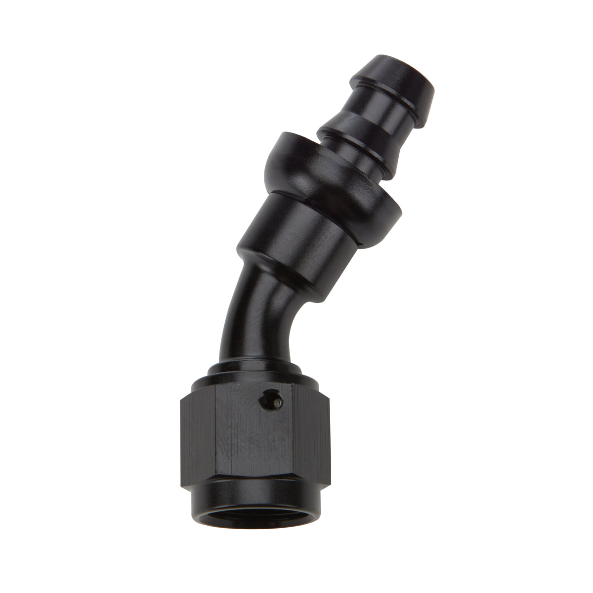 Allstar Performance Pushlock Hose End - Black - 30 Deg Elbow -12 AN